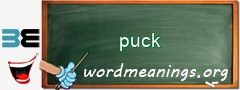 WordMeaning blackboard for puck